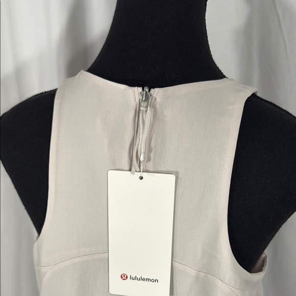 Lululemon Cream Sleeveless Shift Dress 6 NWT - Picture 9 of 12
